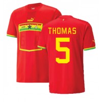 Camisa de time de futebol Gana Thomas Partey #5 Replicas 2º Equipamento Mundo 2022 Manga Curta